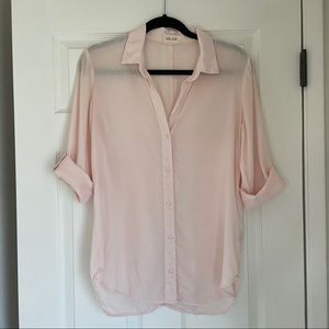 Bella Dahl Pink Button Up Blouse